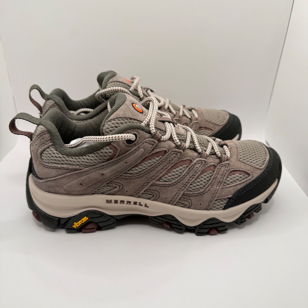 Merrell Woman's Moab 3 Falcon Tan Leather Waterproof Hiking Shoe- Size 7 - Picture 3 of 8